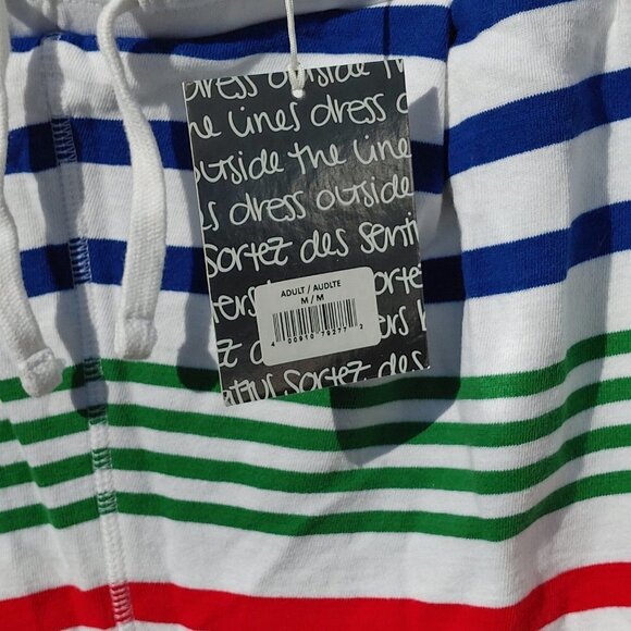 HBC STRIPES Color Me Courtney Lounge Pants Women's Medium NWT 💚❤️💛💙 - Picture 3 of 6